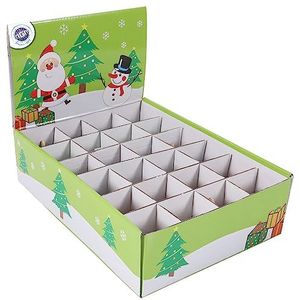 PLANÈTE BOIS - Pak van 24 Kerst tollen - FSC - 030160PA - 24 stuks - Multicolor - Hout - Spel voor kinderen - Kerst - Om te verzamelen - 4,5 cm x 5 cm - Vanaf 3 jaar