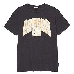 TOM TAILOR Jongens T-shirt met opschrift, 29476-coal grey, 164 cm