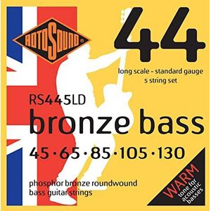 Rotosound Snaren voor Akoestische Bas/BASS 44 BRONZE5-str. RS445LD Standaard 45-130