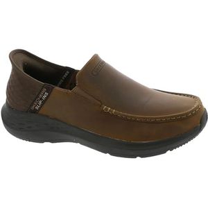 Skechers Men's Parson-Oswin Slip-in Moccasin, Brown, 7
