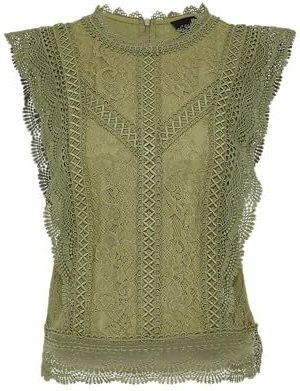 Blouse - Effen - Blouseshirt - Mouwloos - Normale Pasvorm