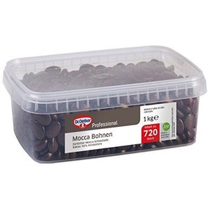 Dr. Oetker Professionele mokka bonen, 1,7% koffiepoeder, 1 kg blik