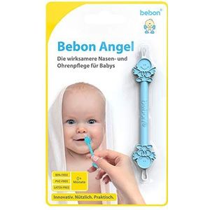 Bebon BEB2001 Angel – de betere neusreiniger en oorreiniger voor baby's | zichtbaar effectiever dan neuszuiger/neusstofzuiger, blauw