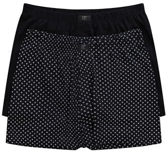 JP 1880 - DP Boxershorts - Zwart - 2 Stuks - Öko-Tex Gecertificeerd
