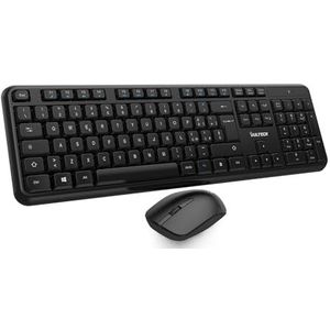 VulTech KM-811W - Draadloos Toetsenbord en Muis - Zwart - Compacte Italiaanse QWERTY-lay-out