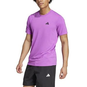 adidas Heren Train Essentials Feelready Training Tee, purple burst/black, S