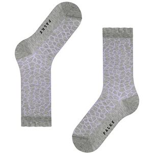 FALKE Dames Pebble katoen halfhoog met patroon 1 paar sokken, grijs (antraciet gemêleerd 3089), 39-42
