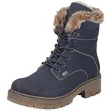 Rieker - Veterlaarsjes - Nachtblauw - Met Plateau - Waterafstotend