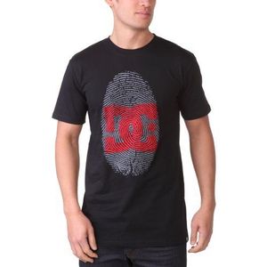 DC Shoes Heren T-shirt Fingerprint Standard, zwart, S, D051200413