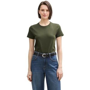 TOM TAILOR T-shirt voor dames, 10920 - Deep Forest Green, XL