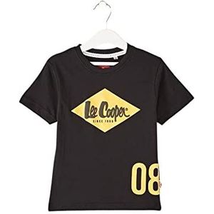 Lee Cooper GLC21093 TMC S1 T-shirt, zwart, 6 jaar, zwart., 6 Jaren