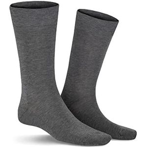 KUNERT Clark drukvrije tailleband sokken voor heren, zilver-gemêleerd., 43-46 EU