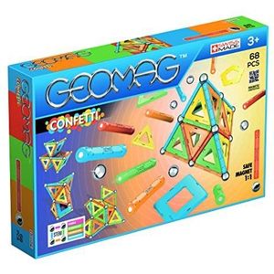 Geomag 00355 - Confetti 68 delen, constructiespeelgoed, meerkleurig