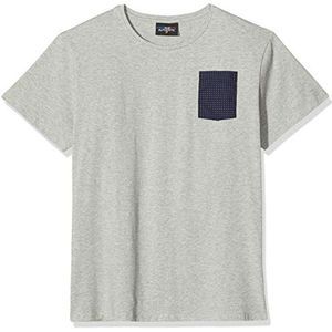Frenchcool T-shirt voor heren met stippen - grijs - Medium