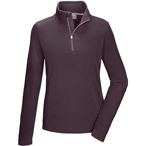 killtec dames Fleece shirt met opstaande kraag en ritssluiting KSW 101 WMN FLC SHRT, pflaume, 50, 40880-000
