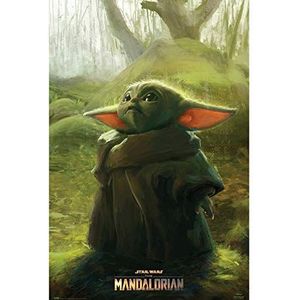 Grupo Erik Poster The Mandalorian Child Grogu - wanddecoratie Baby Yoda Star Wars