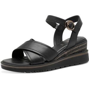 Jana Vegan Damessandalen, met sleehak, zwart, 36 EU, zwart, 36 EU