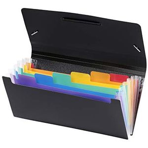 Viquel Rainbow Class – opbergmap voor kantoor – documententas met 6 posities – organizer voor kantoor uittrekbaar – kunststof sorteermap