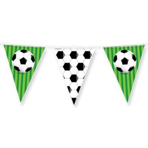 PD-Party 7031083 Feest Bunting - Football, Veelkleurig, Folie, Decoratie Vlaggen, Driehoekig, 1000cm Lengte x 30cm Breedte x 0.1cm Hoogte