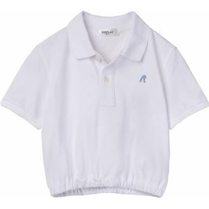 Replay Poloshirt voor meisjes, 001, wit, 8 Jaar