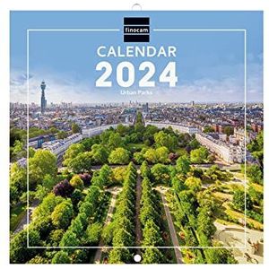 Finocam - Kalender met afbeeldingen wandformaat 2024 januari 2024 - december 2024 (12 maanden) Parks internationaal