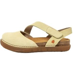 Art 1712 Rhodes, platte damessandalen, limoen, maat 38, Bestand., 38 EU
