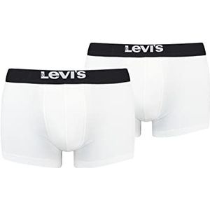 Levi's Solid Basic Trunk voor heren, wit/zwart, L