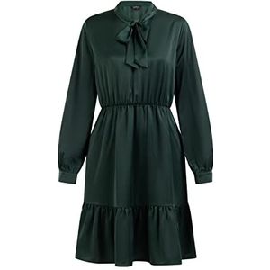 nolie Damesjurk met lange mouwen 17524715-NO01, donkergroen, S, Jurk met lange mouwen, S