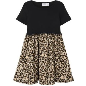 Name it mini Nmfkela Ss Dress, zwart, 98