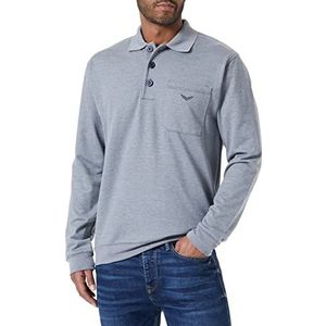 Trigema heren sweatshirt, steengrijs-melange, XL