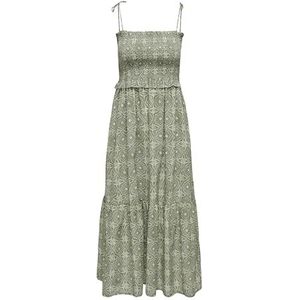 ONLY Dames Onlmiley Strap Smock Midi Dress Ptm Midi-jurk, groen, S