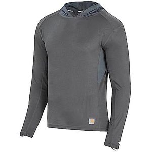 Carhartt Men's UM0222M Force® Midweight Micro-Grid Base Layer Hoodie - X-Large Regular - Asphalt