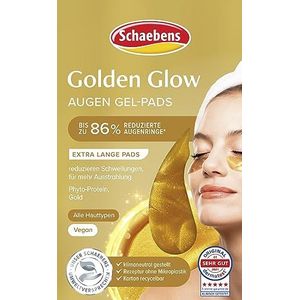 Schaebens Golden-Glow gel-pads voor ogen, multi-effect, verminderen kringen rond de ogen en zwellingen VEGAN