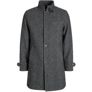 Jack & Jones - Melton - Wollen Jas - Winddicht - Hoge Hals - Kort