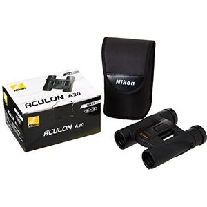 Nikon Aculon A30 10x25 Verrekijker, 10-Voudig, 25 mm Frontlens Diameter, Zwart