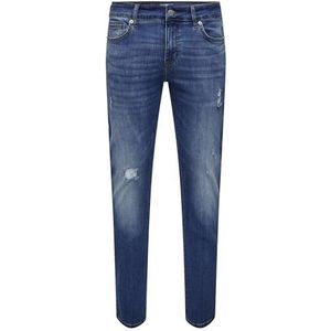 ONLY & SONS Onsloom Bj DNM Box Slim Fit Jeans voor heren, blauw (medium blue denim), 36W x 34L