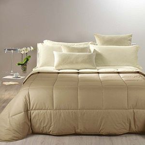 Caleffi - Quilt tweekleurig eenpersoonsbed natuur