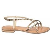 LES TROPEZIENNES DOOR Mr. BELARBI - Monatres - Sandaal - Beige Brons - Bind Plat Leer Medium