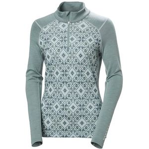 Helly Hansen - LIFA Merino Midweight - Baselayer - Gra - 2-in-1 Graphic Half-zip