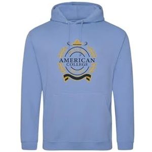 AMERICAN COLLEGE USA Sweatshirt Sweatshirt Print Warme Kleding Unisex Mannen en Vrouwen Casual Model ACSCW5 Sky Blue S, Turkoois, S