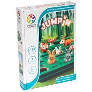 Games-SG421ES Smart Games-jump in individueel, grappige leergeschenken, puzzel, bordspellen voor kinderen 7-8 jaar of meer, meerkleurig (SKU-Ludiol)