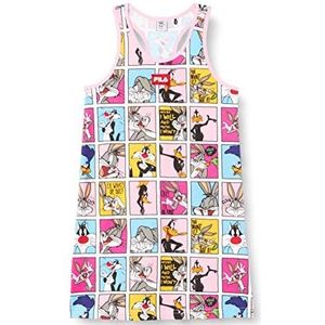Fila Laboe AOP Tankjurk voor meisjes Playwear, Lila Zakje Stripboek Aop, 98/104 cm