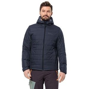 Jack Wolfskin Lapawa Ins Hoody M Jas voor heren, Nacht Blauw, S