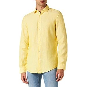 Seidensticker Men's Slim Fit shirt met lange mouwen, geel, 39, geel, 39