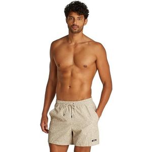 CALVIN KLEIN Heren MEDIUM DRAWSTRING-PRINT Boardshorts, Beige (Graniet Krijt Aop), XXL, Beige (Graniet Krijt Aop), XXL