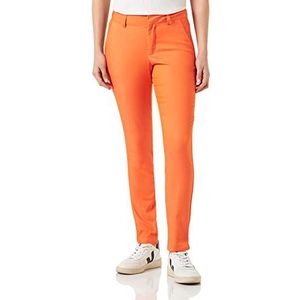 Kaffe Kalea Chino broek voor dames, Vermillion Oranje, 64