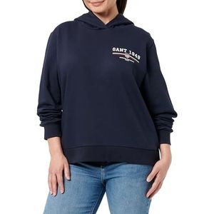 REG Graphic Hoodie, evening blue, XS