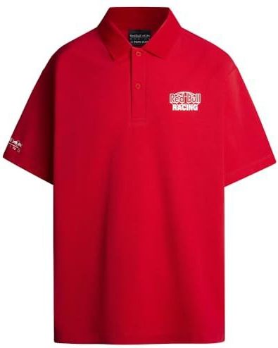 Red Bull Racing - Moto - Poloshirt - Korte Mouw - Zwaargewicht Katoenpiqué