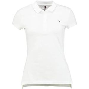 Tommy Hilfiger S/S polo's voor dames, Wit (Ecru), XL