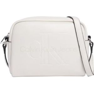 Calvin Klein Jeans Dames gebeeldhouwde camera BAG18 Mono K60K612220 Crossover, grijs (grijs ochtend), Grijs (grijze ochtend)